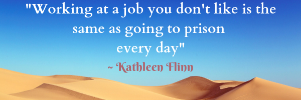 Picture of Desert sand dunes with blue sky and a motivational quote.
