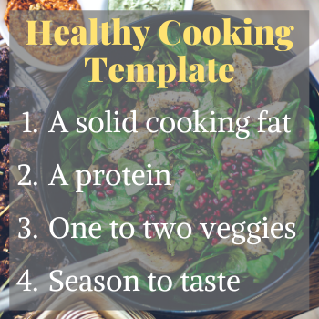 Healthy cooking template